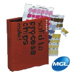 Solid to process chips coated